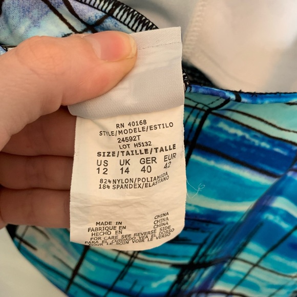 Caribbean Joe | Swim Suit Top - Blue - Picture 4 of 4